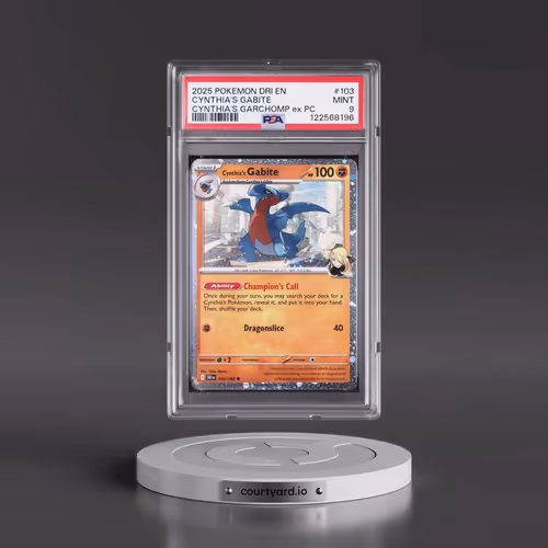 2025 Pokémon Dri EN-Destined Rivals #103 Cynthia's Gabite - Cynthia's Garchomp EX Premium Collection