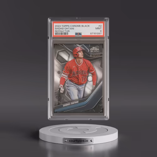 2023 Topps Chrome Black #2 Shohei Ohtani - Refractor (PSA 9 MINT)