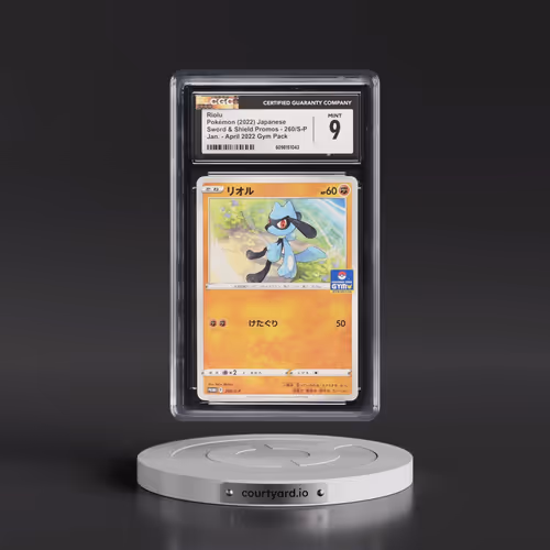 2019 Sword & Shield Promos #260/S-P Riolu - Jan. - April 2022 Gym Pack (CGC 9 MINT)