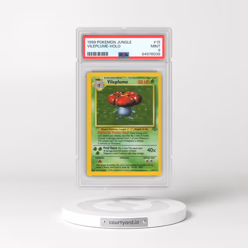 1999 Pokémon Jungle #15 Vileplume - Holo (PSA 9 MINT)