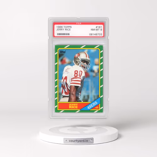 1986 Topps #161 Jerry Rice (PSA 8 NM-MT)