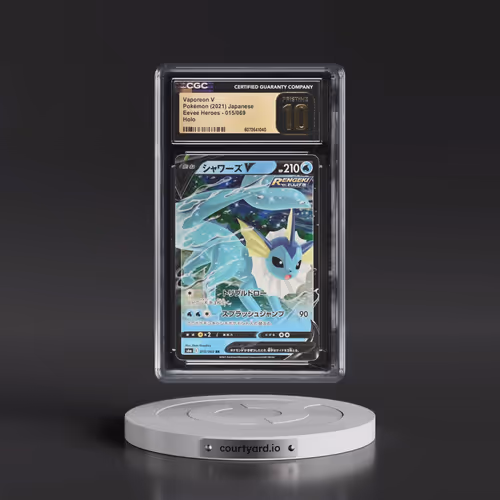 2021 Eevee Heroes #015/069 Vaporeon V - Holo (CGC 10 PRISTINE)