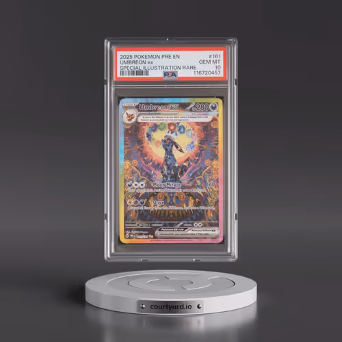 2025 Pokémon Pre EN-Prismatic Evolutions #161 Umbreon EX - Holo Special Illustration Rare (PSA 10 GE