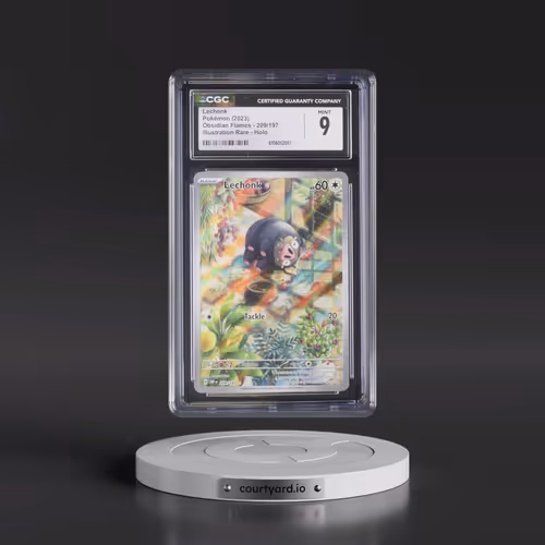2023 Pokémon Obf EN-Obsidian Flames #209 Lechonk - Illustration Rare (CGC 9 MINT)