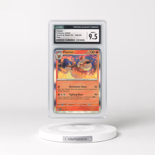 2023 Scarlet & Violet 151 - MEW EN #136/165 Flareon - Holo (CGC 9.5 MINT+)
