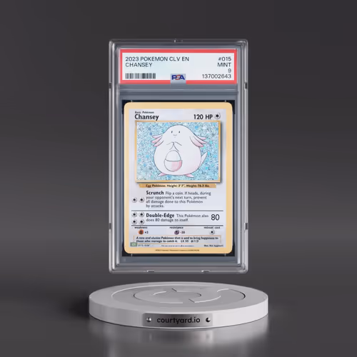 2023 Pokémon CLV-Trading Card Game Classic Venusaur & Lugia EX Deck #015 Chansey (PSA 9 MINT)