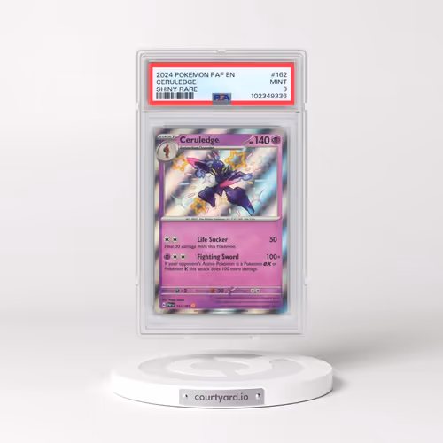 2024 Pokémon Paf EN-Paldean Fates #162 Ceruledge - Shiny Rare (PSA 9 MINT)