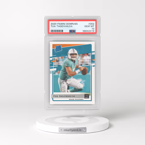 2020 Panini Donruss #302 Tua Tagovailoa (PSA 10 GEM MINT)