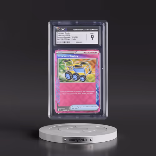 2024 Surging Sparks - SSP EN #185/191 Precious Trolley - ACE SPEC Rare Holo (CGC 9 MINT)