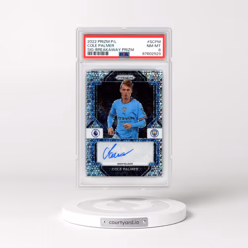 2022-23 Panini Prizm Premier League Signatures #SCPM Cole Palmer - Breakaway Prizm (PSA 8 NM-MT)