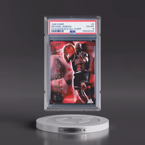 1996 Fleer Stackhouse's All-Fleer #4 Michael Jordan (PSA 6 EX-MT)