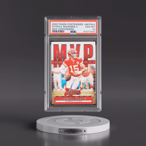 2020 Panini Contenders MVP Contenders #MCPMA Patrick Mahomes II (PSA 10 GEM MINT)