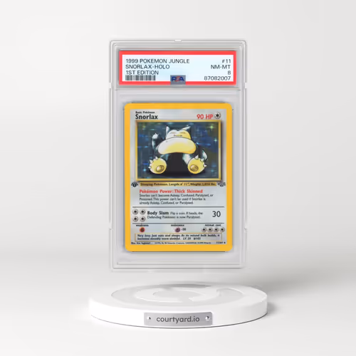 1999 Pokémon Jungle #11 Snorlax - 1st Edition Holo (PSA 8 NM-MT)