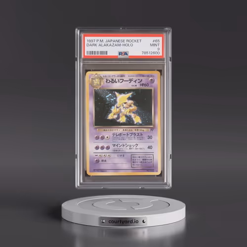 1997 Pokémon Rocket #65 Dark Alakazam - Holo (PSA 9 MINT)