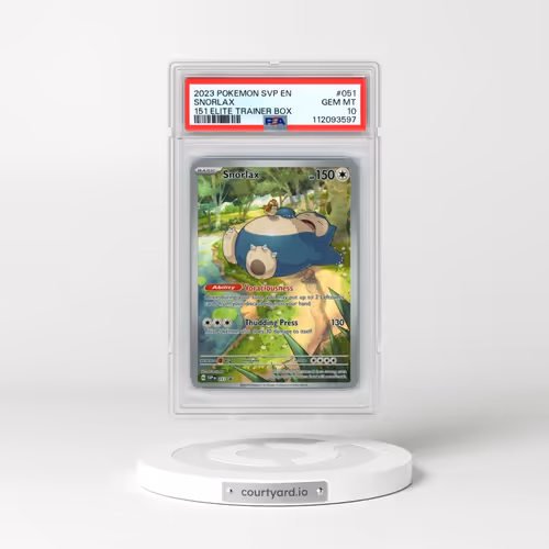 2023 Pokémon Svp EN-SV Black Star Promo #051 Snorlax - 151 Elite Trainer Box (PSA 10 GEM MINT)