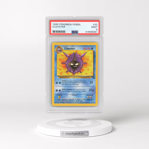 1999 Fossil #32 Cloyster (PSA 9 MINT)