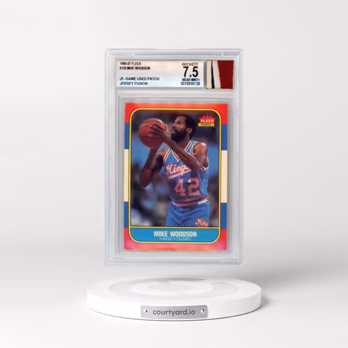 1986 Fleer #129 Mike Woodson (BGS 7.5 NM+)