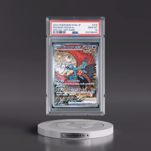 2024 Pokémon Sv8a-Terastal Fest EX #218 Roaring Moon EX - Holo Special Art Rare (PSA 10 GEM MINT)