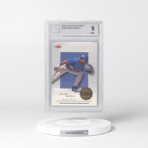 2001 Fleer Authority #135 Henry Mateo RC (BGS 9 MINT)