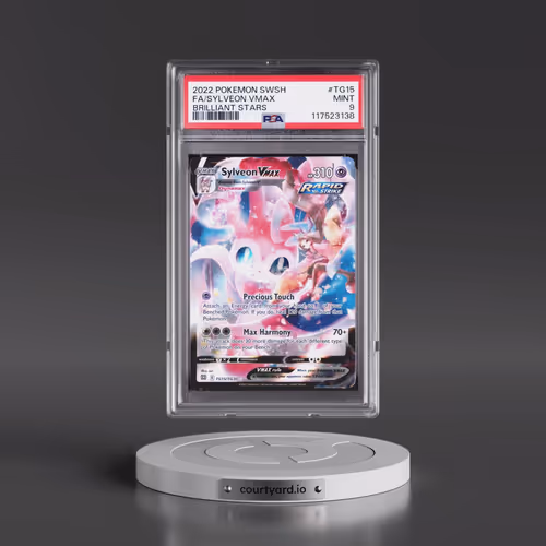 2022 Pokémon Sword & Shield Brilliant Stars #TG15 Sylveon Vmax - Full Art (PSA 9 MINT)