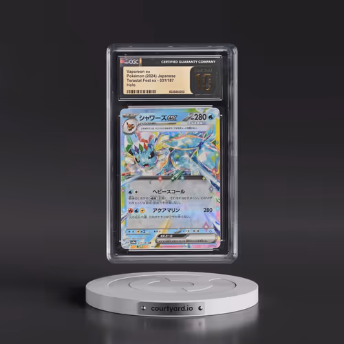 2024 Pokémon Sv8a-Terastal Fest EX #031 Vaporeon EX - Holo (CGC 10 PRISTINE)