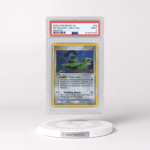 2005 Pokémon EX Deoxys #22 Rayquaza - Reverse Foil (PSA 9 MINT)