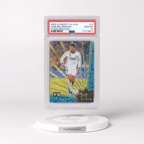 2023-24 Panini Select La Liga Select Stars #14 Jude Bellingham - Peacock (PSA 10 GEM MINT)