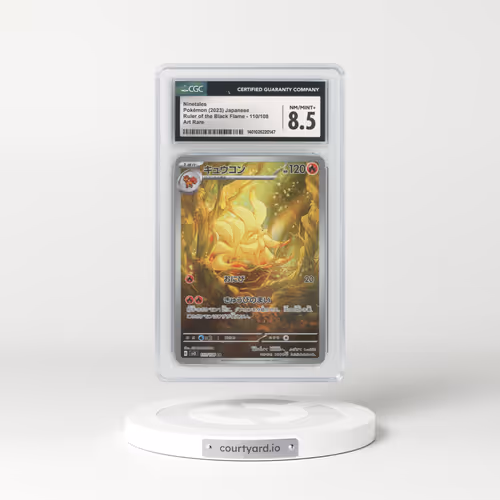 2023 Japanese Ruler of the Black Flame #110 Ninetales - Full Art Holo (CGC 8.5 NM-MT+)