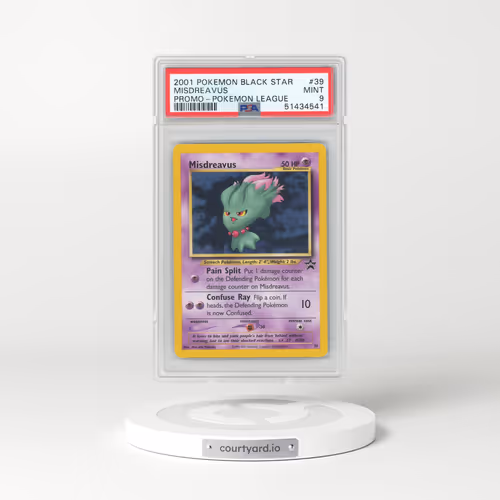 1999 Black Star Promos #39 Misdreavus - Pokémon League (PSA 9 MINT)