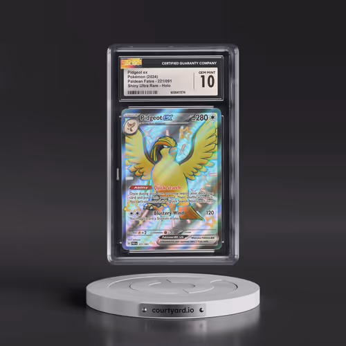 2024 Paldean Fates - PAF EN #221/091 Pidgeot ex - Shiny Ultra Rare Holo (CGC 10 GEM MINT)