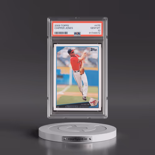 2009 Topps #475 Chipper Jones (PSA 10 GEM MINT)