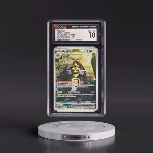 2023 Pokémon Par EN-Paradox Rift #210 Aegislash - Illustration Rare (CGC 10 GEM MINT)