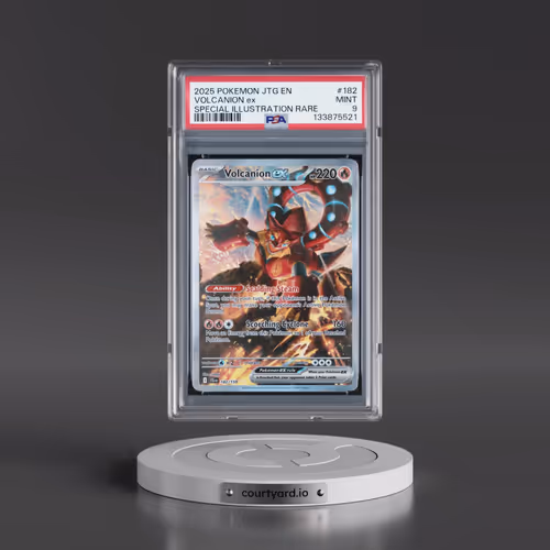 2025 Pokémon Jtg EN-Journey Together #182 Volcanion EX - Holo Special Illustration Rare (PSA 9 MINT)