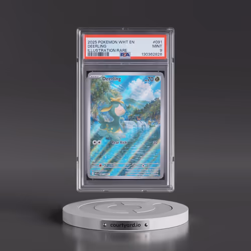 2025 Pokémon Wht EN-White Flare #091 Deerling - Illustration Rare (PSA 9 MINT)