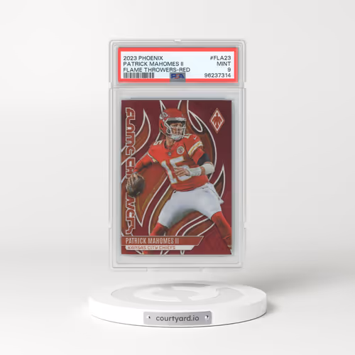 2023 Panini Phoenix Flame Throwers #FLA23 Patrick Mahomes II - Red (PSA 9 MINT)