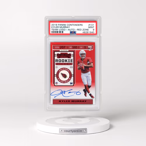 2019 Panini Contenders #101 Kyler Murray - Autograph-Red Zone (PSA 9 MINT)