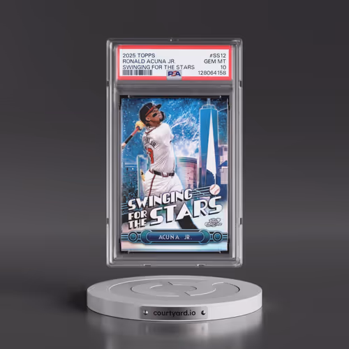 2025 Topps Swinging for the Stars #SS12 Ronald Acuna Jr. (PSA 10 GEM MINT)