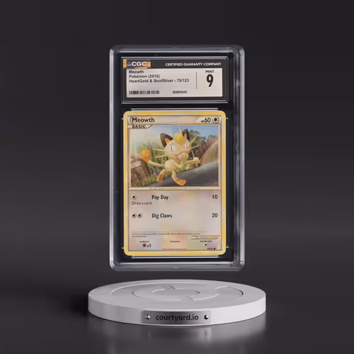 2010 HeartGold & SoulSilver #75/123 Meowth (CGC 9 MINT)
