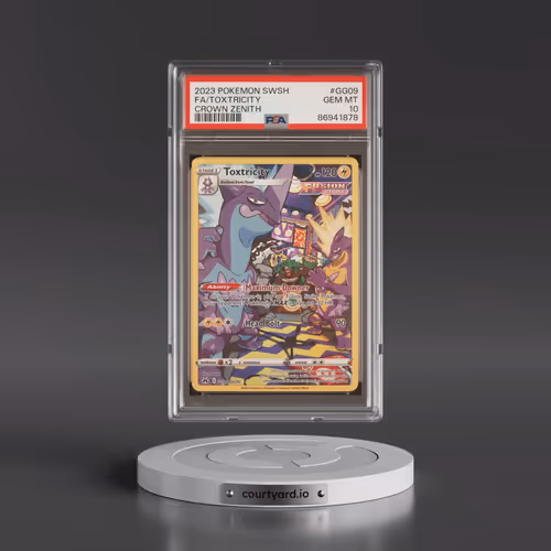 2023 Pokémon Sword and Shield Crown Zenith #GG09 Toxtricity - Full Art (PSA 10 GEM MINT)