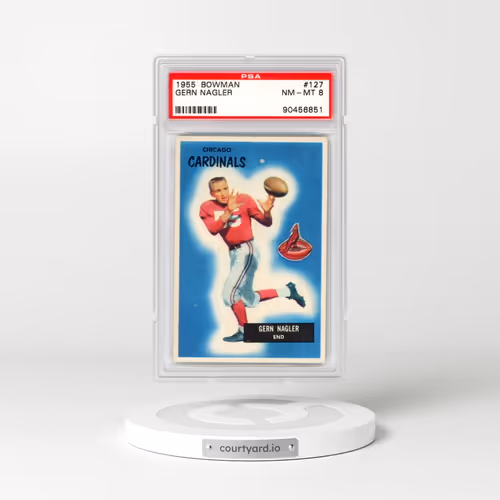 1955 Bowman #127 Gern Nagler (PSA 8 NM-MT)