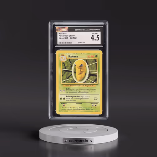 1999 Base Set #33/102 Kakuna (CGC 4.5 VG-EX+)