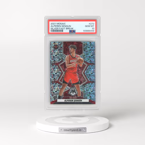 2021 Panini Mosaic #272 Alperen Sengun - Silver Fast Break (PSA 10 GEM MINT)
