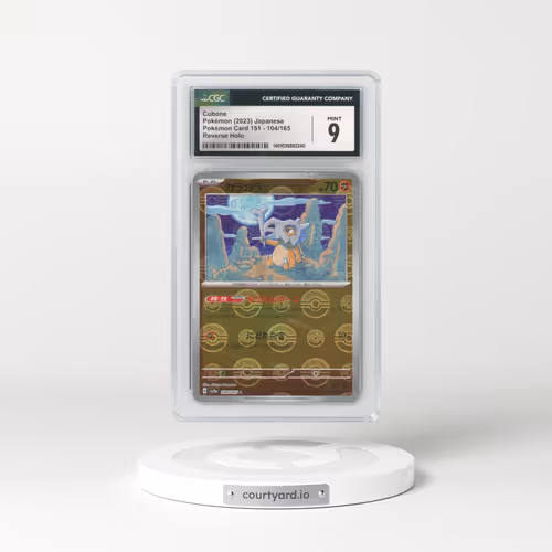 2023 Pokémon Card 151 #104/165 Cubone - Reverse Holo Poké Ball (CGC 9 MINT)