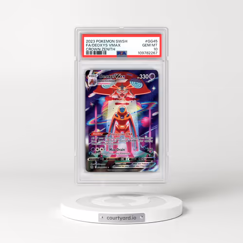 2023 Pokémon Sword and Shield Crown Zenith #GG45 Deoxys Vmax - Full Art (PSA 10 GEM MINT)