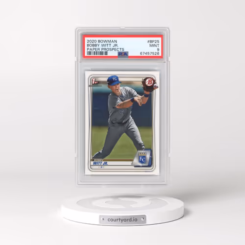 2020 Bowman Paper Prospects #BP25 Bobby Witt Jr. (PSA 9 MINT)