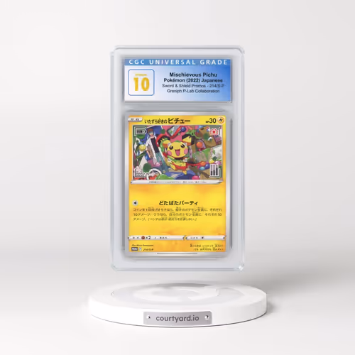 2019 Sword & Shield Promos #214/S-P Mischievous Pichu - Graniph P-Lab Collaboration (CGC 10 PRISTINE