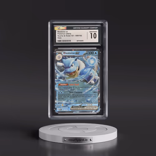 2023 Scarlet & Violet 151 - MEW EN #009/165 Blastoise ex - Holo (CGC 10 GEM MINT)