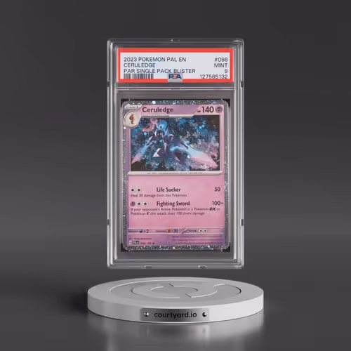 2023 Pokémon Pal EN-Paldea Evolved #098 Ceruledge - Paradox Rift Single Pack Blisters (PSA 9 MINT)