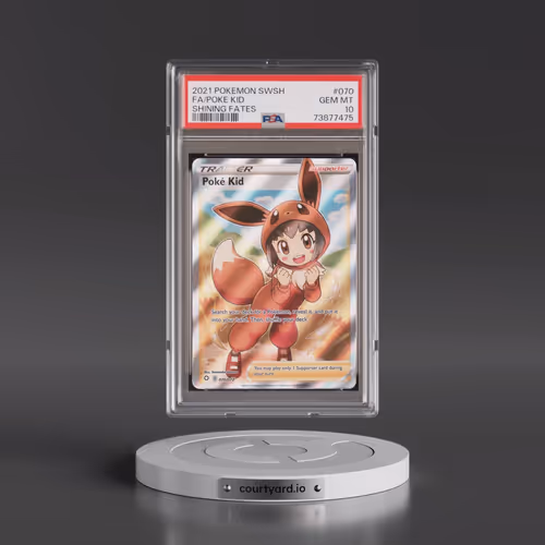 2021 Pokémon Sword & Shield Shining Fates #070 Poke Kid - Full Art (PSA 10 GEM MINT)