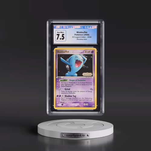 2006 EX Legend Maker #28/92 Wobbuffet - Reverse Holo (CGC 7.5 NM+)
